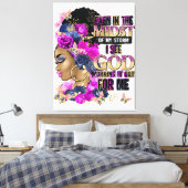 嵐の中でも神が働いているのが見える キャンバスプリント (インサイチュ (寝室))