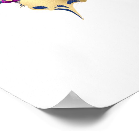 嵐の中でも神が働いているのが見える ポスター (角)