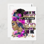 嵐の中でも神が働いているのが見える ポストカード (正面/裏面)