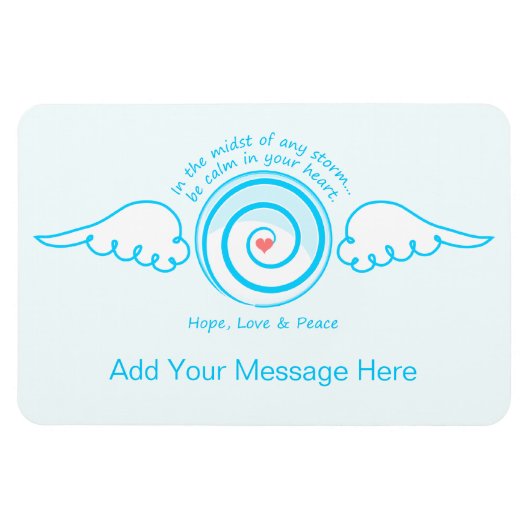 嵐の中でハートを静める マグネット (横)