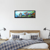 嵐の中でライダーたち キャンバスプリント (インサイチュ (寝室))