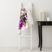 嵐の中で女王ブラックメラニン女性の茶色の肌 シェルパブランケット (インサイチュ)