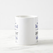 嵐の中で揺るぎない私のアンカーは彼の言葉 聖書の一節 コーヒーマグカップ (中央)