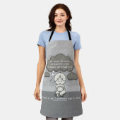 嵐の中で落ち着く エプロン (着用した状態)