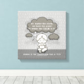 嵐の中で落ち着く キャンバスプリント (インサイチュ (ウッドフロア))