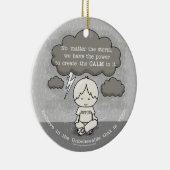 嵐の中で落ち着く セラミックオーナメント (右)