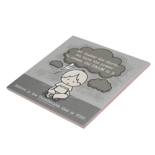 嵐の中で落ち着く タイル (側面)