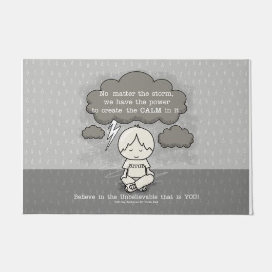 嵐の中で落ち着く ドアマット (正面)