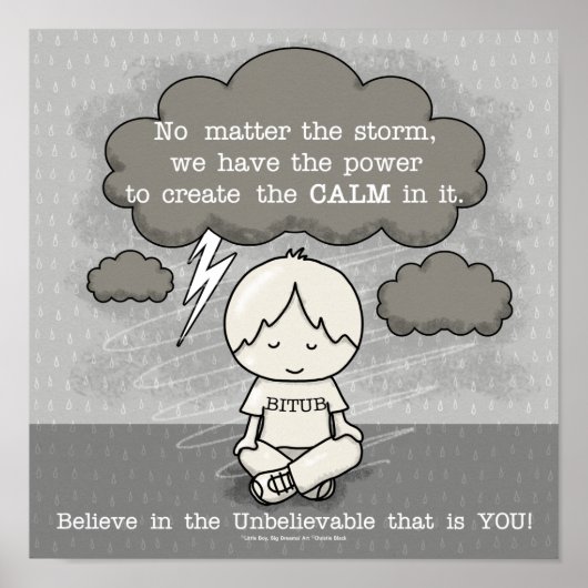 嵐の中で落ち着く ポスター (正面)