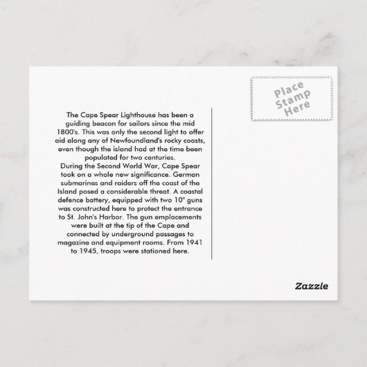 嵐の中で ポストカード (裏面)