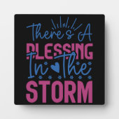 嵐の中にも祝福がある フォトプラーク (正面)