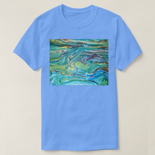 嵐の中に隠された龍 Tシャツ (デザイン正面)
