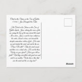 嵐の中のキリスト ポストカード (裏面)