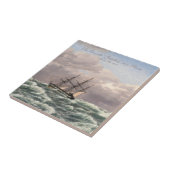 嵐の中のコルベット「ガラテア」 タイル (側面)