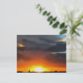 嵐の中の夕日。 ポストカード (スタンド正面)