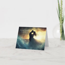 嵐の中の安らぎのカード サンキューカード