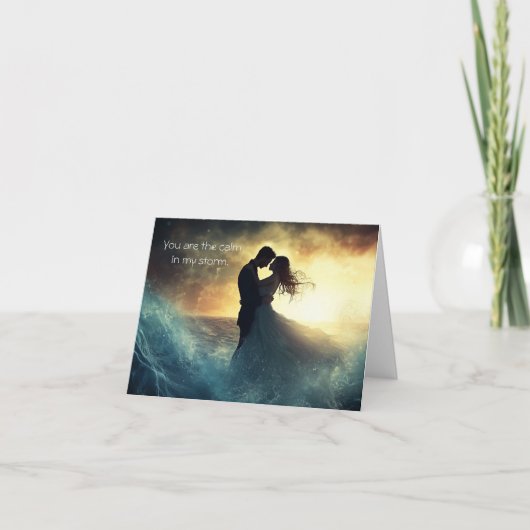 嵐の中の安らぎのカード サンキューカード (正面)