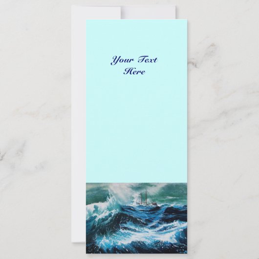 嵐の中の海の中の船 (裏面)