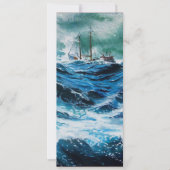 嵐の中の海の中の船 (正面)