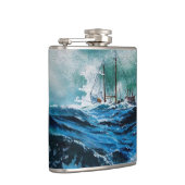嵐の中の海の中の船 フラスク (右)