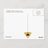 嵐の中の海の中の船 ポストカード (裏面)