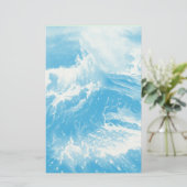 嵐の中の海の中の船，波 便箋 (スタンド正面)