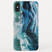 嵐の中の海の中の船 Case-Mate iPhoneケース (裏面)