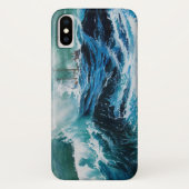 嵐の中の海の中の船 Case-Mate iPhoneケース (裏面)
