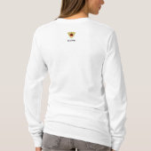 嵐の中の海の中の船 Tシャツ (裏面)