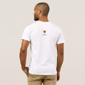 嵐の中の海の中の船 Tシャツ (裏面フル)