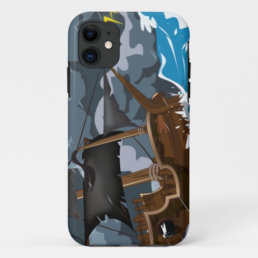 嵐の中の海賊船 Case-Mate iPhoneケース (裏面)