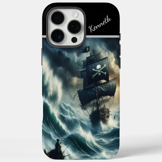 嵐の中の海賊船 Case-Mate iPhoneケース (裏面)