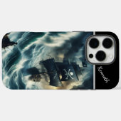 嵐の中の海賊船 Case-Mate iPhoneケース (裏面 (横))