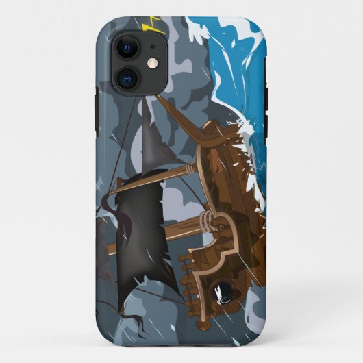 嵐の中の海賊船 Case-Mate iPhoneケース (裏面)