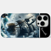 嵐の中の海賊船 Case-Mate iPhoneケース (裏面 (横))