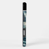 嵐の中の海賊船 iPhoneケース (右側面)