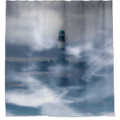 嵐の中の灯台 – バルト海 シャワーカーテン (正面)