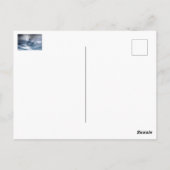 嵐の中の灯台 – バルト海 ポストカード (裏面)