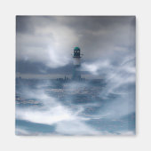 嵐の中の灯台 – バルト海 マグネット (正面)