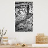 嵐の中の灯台 ポスター (キッチン)