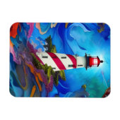 嵐の中の灯台 マグネット (横)