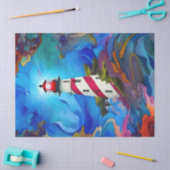 嵐の中の灯台 薄葉紙 (クラフト)