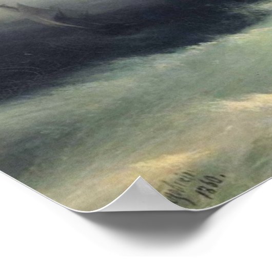 嵐の中の船 ポスター (角)