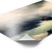 嵐の中の船Ivan Constantinovich Aivazovsky フォトプリント (角)