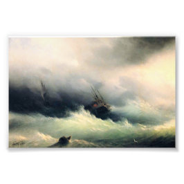 嵐の中の船Ivan Constantinovich Aivazovsky フォトプリント