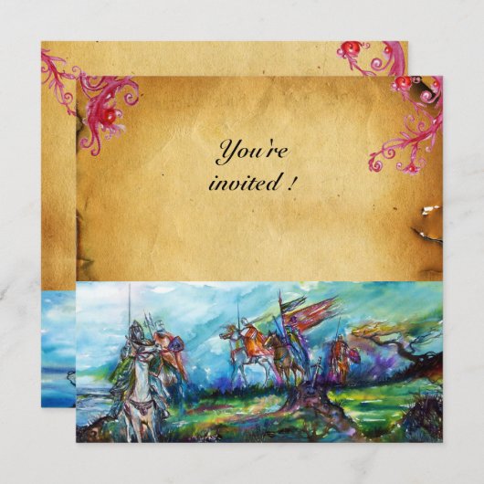 嵐の中の騎士 招待状 (正面/裏面)