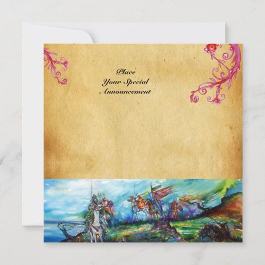 嵐の中の騎士 招待状 (裏面)