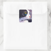 嵐の中の黒猫ツキセド スクエアシール (バッグ)