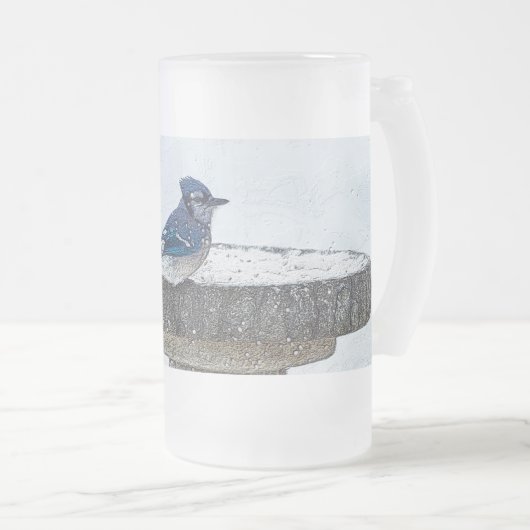 嵐の中を抜け出して君の側で曇ったマグカップ フロストグラスビールジョッキ (正面右)