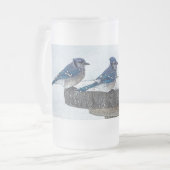 嵐の中を抜け出して君の側で曇ったマグカップ フロストグラスビールジョッキ (正面左)